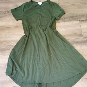 Olive green Carly dress